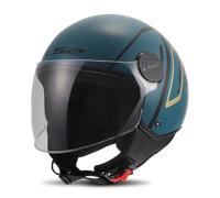 LS2 OF558 Sphere Lux II Minim Open Face Helmet Blue TealL Blue Teal