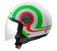 LS2 OF558 Sphere Lux II Open Face Helmet White/Green/RedS White,Green,Red