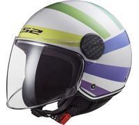 LS2 OF558 Sphere Lux Swirl Jet Helmet, multicolored, size L for Men