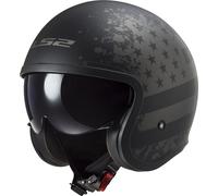 Ls2 Of599 Spitfire Ii Open Face Helmet Black M