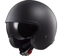 LS2 OF599 Spitfire II Solid Jet Helmet, black matt, size S (55/56)