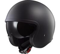 LS2 OF599 Spitfire II Solid Jet Helmet, black, size XS for Men