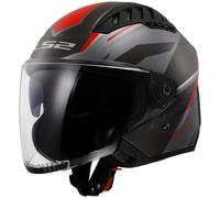 LS2 LS2 - Helmet OF600Copter II Diston Grey / Red XXL