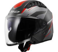 LS2 LS2 - Helmet OF600Copter II Diston Grey / Red XXL