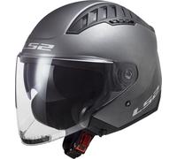 LS2 OF600 Copter II Jet Helmet, silver, size L for Men