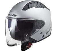 LS2 OF600 Copter II Jet Helmet, silver, size S for Men
