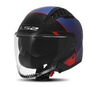 LS2 OF600 Copter II Open Face Helmet Black/Blue/RedM Black,Blue,Red