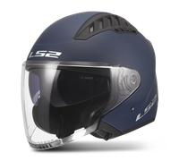 LS2 OF600 Copter II Solid Open Face Helmet Matt Navy BlueL Matt Navy Blue