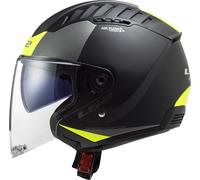 LS2 OF600 Copter II Open Helmet Urbane Matt Black/Hi-Vis YellowS Matt Black,Hi-Vis Yellow