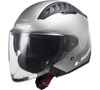 LS2 OF600 Copter Jet Helmet, silver matt, size XS (53/54)