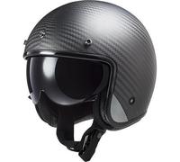 LS2 OF601 BOB Carbon Fiber Open Face Scooter Bike Motorcycle Helmet Sun visor