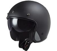 LS2 OF601 Bob Solid Jet Helmet, black, size XS
