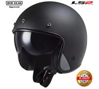 LS2 OF601 BOB FIBREGLASS OPEN FACE LOW PROFILE MOTORCYCLE HELMET SUN VISOR