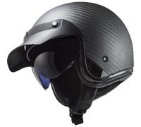 LS2 OF601 BOB FIBREGLASS OPEN FACE LOW PROFILE MOTORCYCLE SUN VISOR HELMET