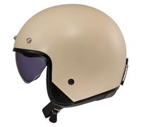 LS2 OF601 BOB FIBREGLASS OPEN FACE LOW PROFILE MOTORCYCLE HELMET SUN VISOR CREAM