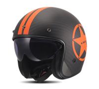 LS2 OF601 BOB II C Star Open Face Helmet Star/OrangeM Star,Orange