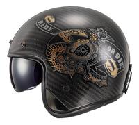 Ls2 Of601 Bob Ii Carbon Custom Open Face Helmet Black S
