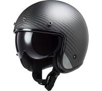 LS2 OF601 Bob II Carbon, open face helmet M Matt-Black