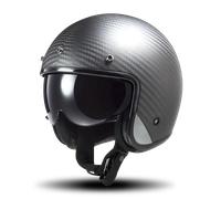 LS2 Bob II Open Face Carbon Fibre Urban Motorcycle Motorbike Helmet - Black