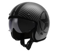 LS2 OF601 Bob II Carbon Open Helmet Star BlackXXL Star Black