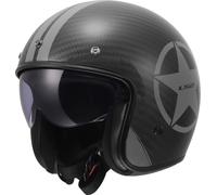 LS2 OF601 Bob II Carbon Star Open-Face Helmet, grey, size XS (53/54)