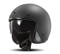 LS2 OF601 Bob II Solid Jet Helmet, black, size S