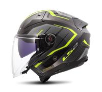 LS2 OF603 Infinity II C Open Face Helmet YellowS Yellow
