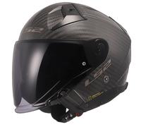 LS2 OF603 INFINITY II CARBON FIBRE GLOSS OPEN FACE MOTORCYCLE HELMET