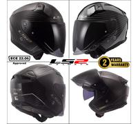 LS2 OF603 Infinity II Carbon, open face helmet S Black