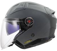 LS2 OF603 Infinity II Concrete Jet Helmet, grey, size M for Men