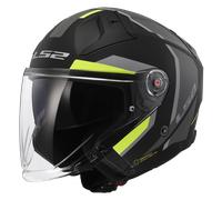 LS2 OF603 Infinity II Open Helmet Matt Black/Hi-Vis YellowS Matt Black,Hi-Vis Yellow