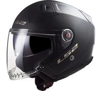 LS2 OF603 Infinity II Solid Jet Helmet, black matt, size M (57/58)
