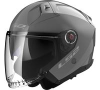 LS2 OF603 Infinity II Solid Jet Helmet, grey, size 3XL for Men
