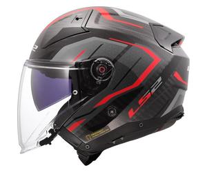 LS2 OF603 INFINTY II CARBON URUS Jethelm rot XS