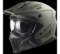 LS2 Motorcycle Helmet OF606 DRIFTER MATT SAND - Open Faced With Removable Mask - Small (55-56cm)
