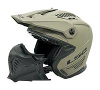 LS2 OF606 Drifter Devor Helmet, grey-red, size XS