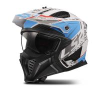 LS2 OF606 DRIFTER DEVOR Open Helmet Matt White/BlueM Matt White,Blue