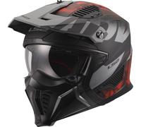 LS2 OF606 Drifter helmet Gas gray red
