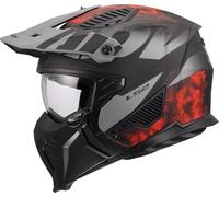 LS2 OF606 Drifter helmet Gas gray red