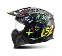 LS2 OF606 DRIFTER Open Helmet Solid Black/BlueL Black,Blue
