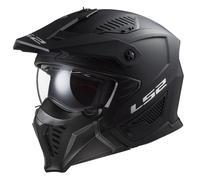 LS2 OF606 Drifter Plain Motorcycle Helmet Scooter Off Road Trials Lid With Mask