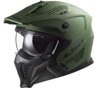 LS2 OF606 Drifter Trial Helmet, green, size M for Men