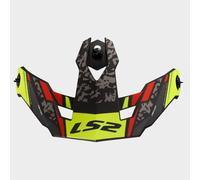 LS2 OF606 Moto Motorcycle Motorbike Helmet Peak Devor Matt Black / Hi-Viz Yellow