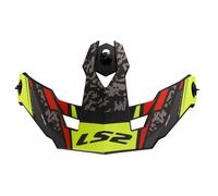 LS2 OF606 Moto Motorcycle Motorbike Helmet Peak Devor Matt Black / Hi-Viz Yellow