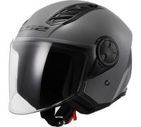 LS2 OF616 Airflow II Solid Jet Helmet, grey, size XL for Men