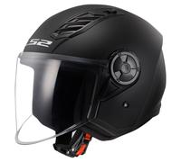 LS2 OF616 Airflow II Solid Jet Helmet, black matt, size M (57/58)