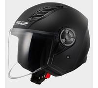 LS2 OF616 Airflow II Solid Jet Helmet, black, size 3XL for Men