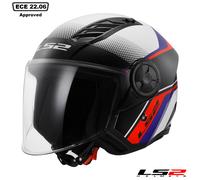 LS2 OF616 AIRFLOW II OPEN FACE ECE22.06 MOTORCYCLE CRASH HELMET RUSH HAPPY DREAM