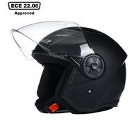 LS2 AIRFLOW II OF616 MATT BLACK OPEN FACE SCOOTER MOTORCYCLE HELMET