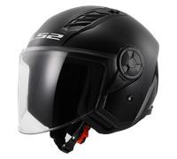 LS2 OF616 Airflow II Open Face Helmet - ECE 22.06 - Glossy Black XS